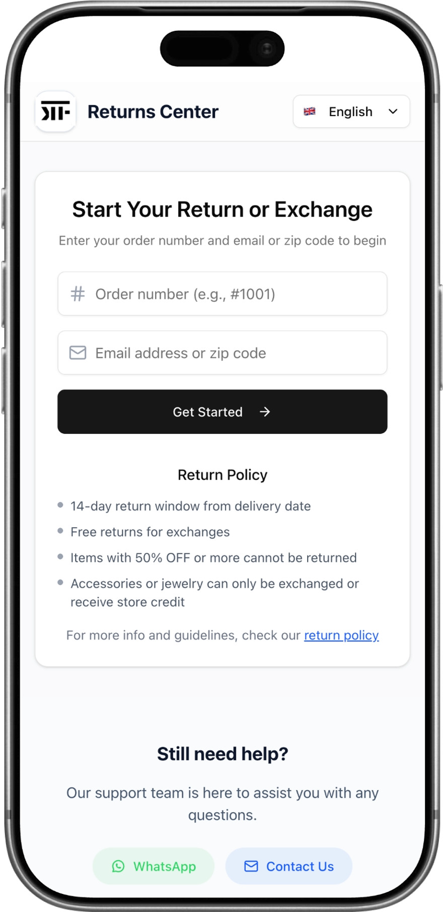 Step 1: Look up your order